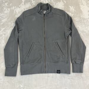 American Giant Sweatshirt Adult Medium Grey Cotton USA Made Heavyweight Full Zip